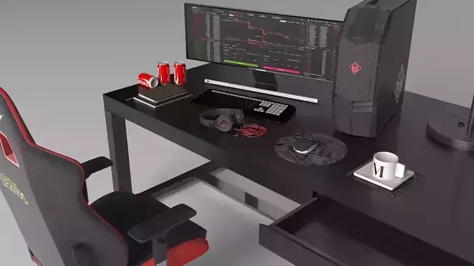 gaming pc computer 3D model