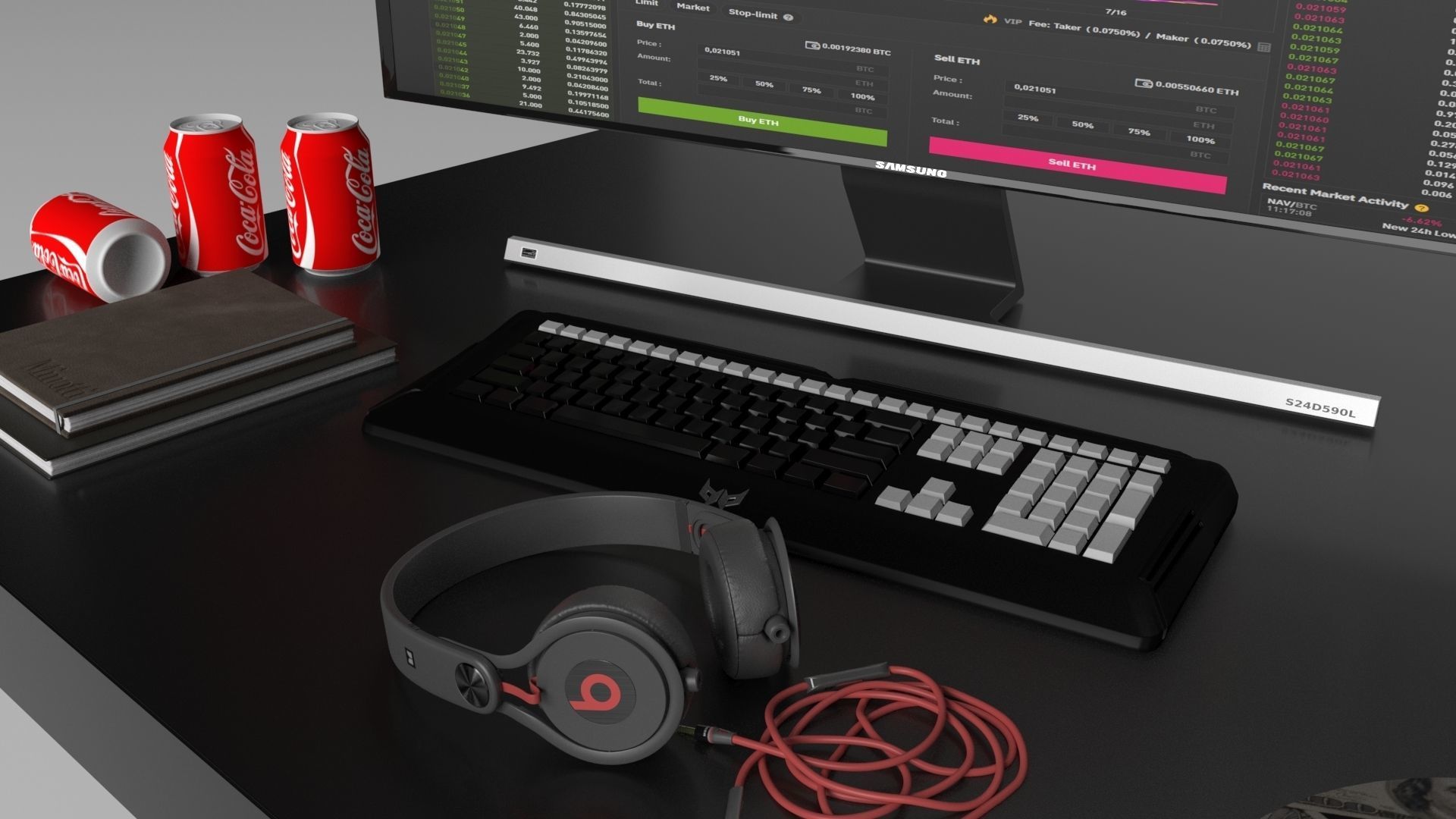 gaming pc computer 3D model_1