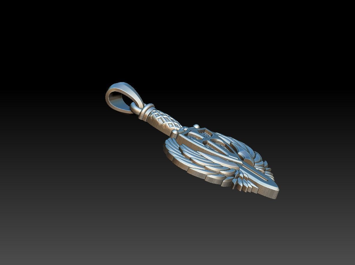 Saint Michael Shield Sword - Sao Miguel 3D print model_16