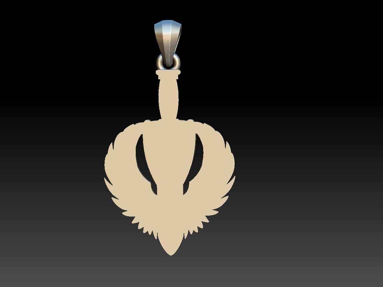 Saint Michael Shield Sword - Sao Miguel 3D print model_7