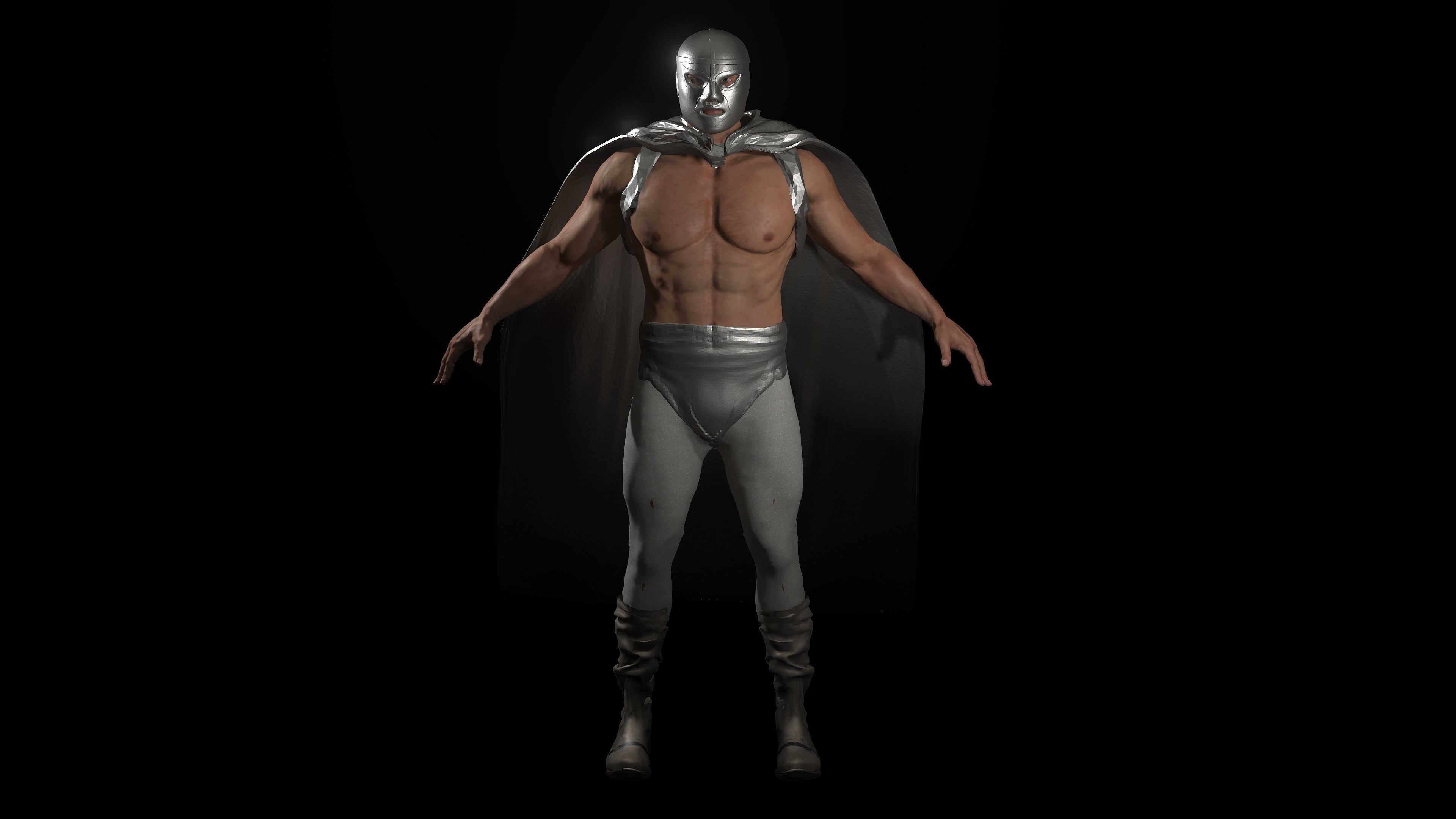 El Santo Low-poly 3D model_5