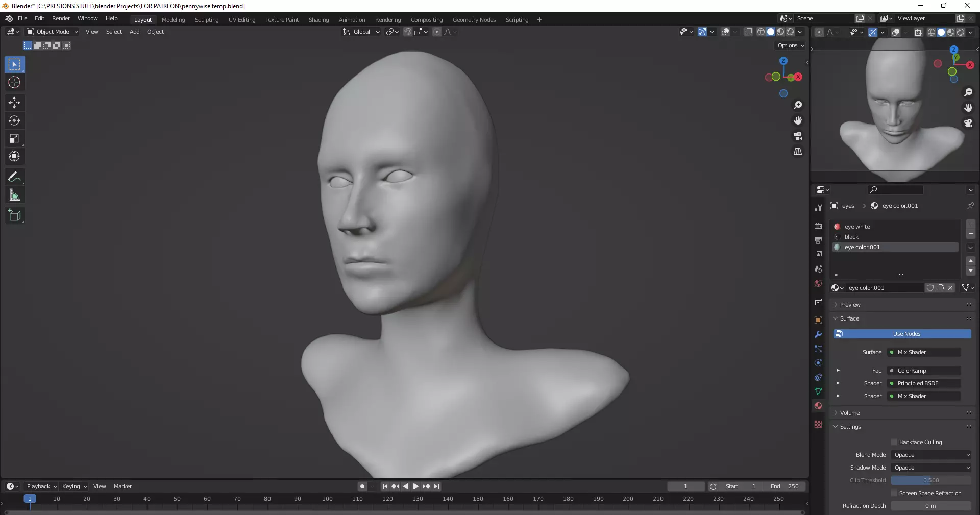 head sculpt base lol Free 3D model_0