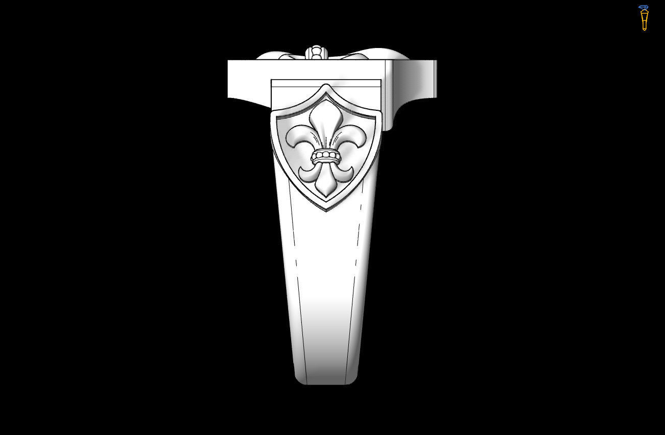Men ring 3D print model_5