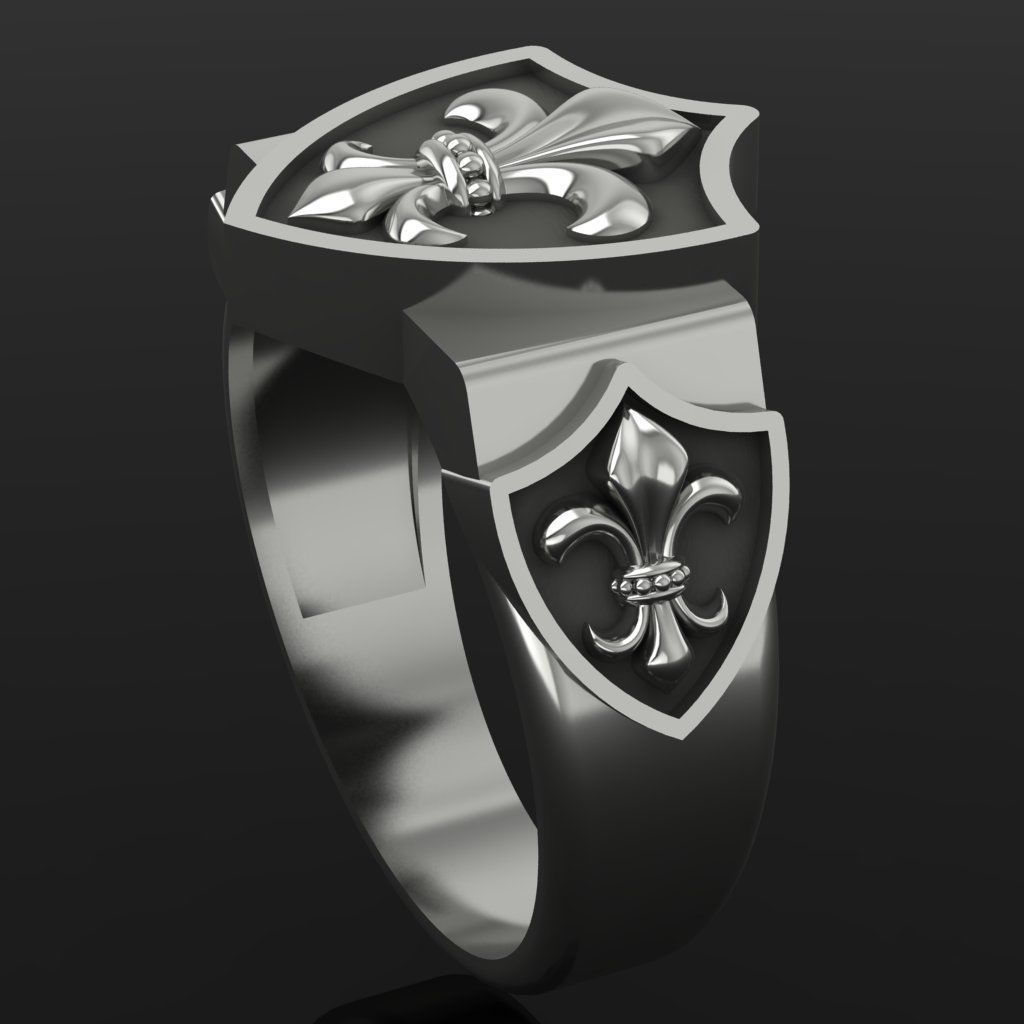 Men ring 3D print model_2