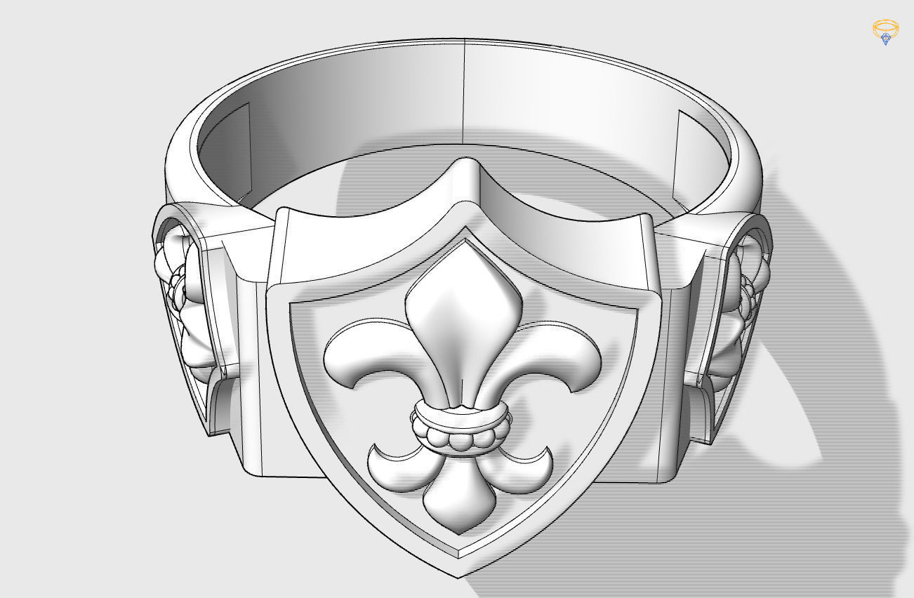 Men ring 3D print model_6