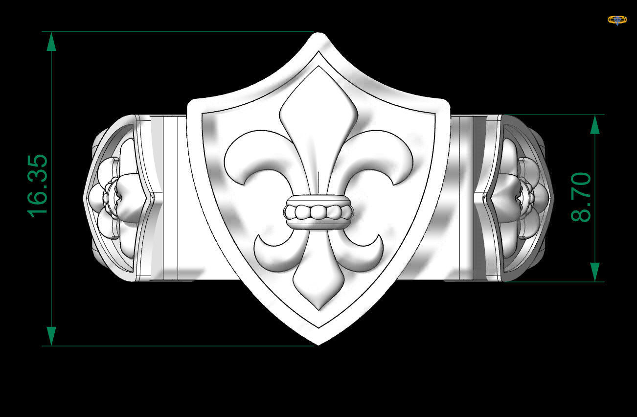 Men ring 3D print model_4