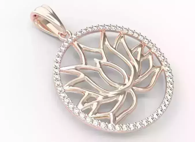 Pendant Lotus  3d model for printing