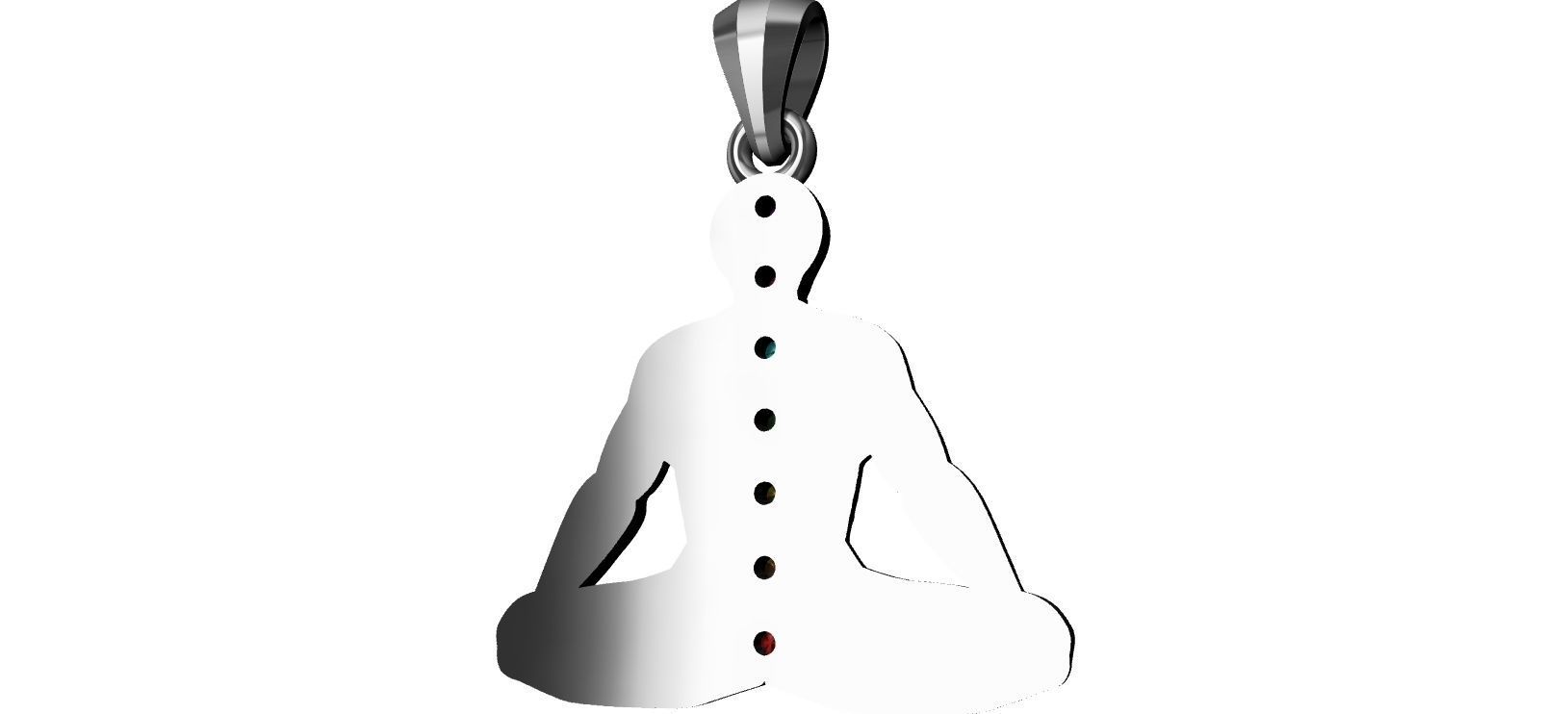 Chakra Meditation 3D print model_10