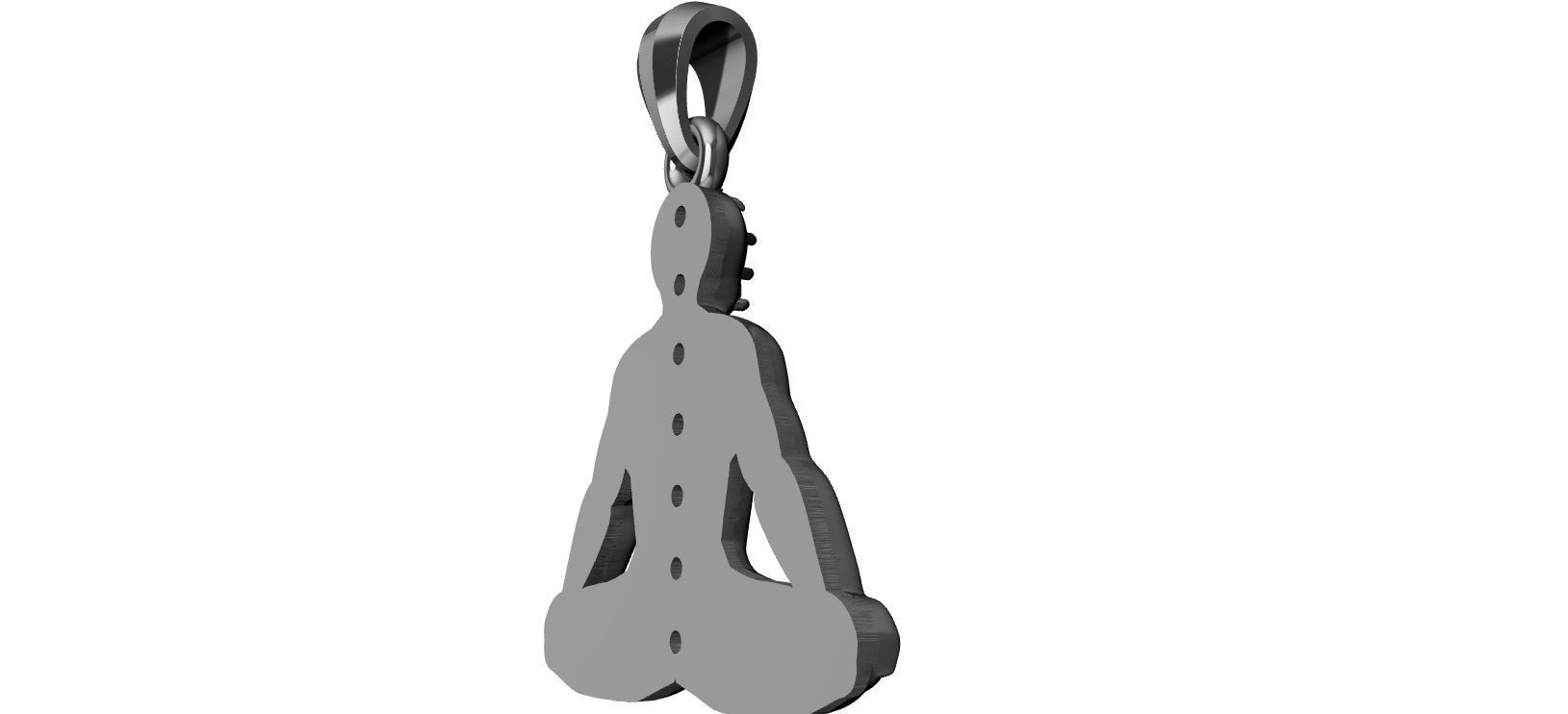 Chakra Meditation 3D print model_8