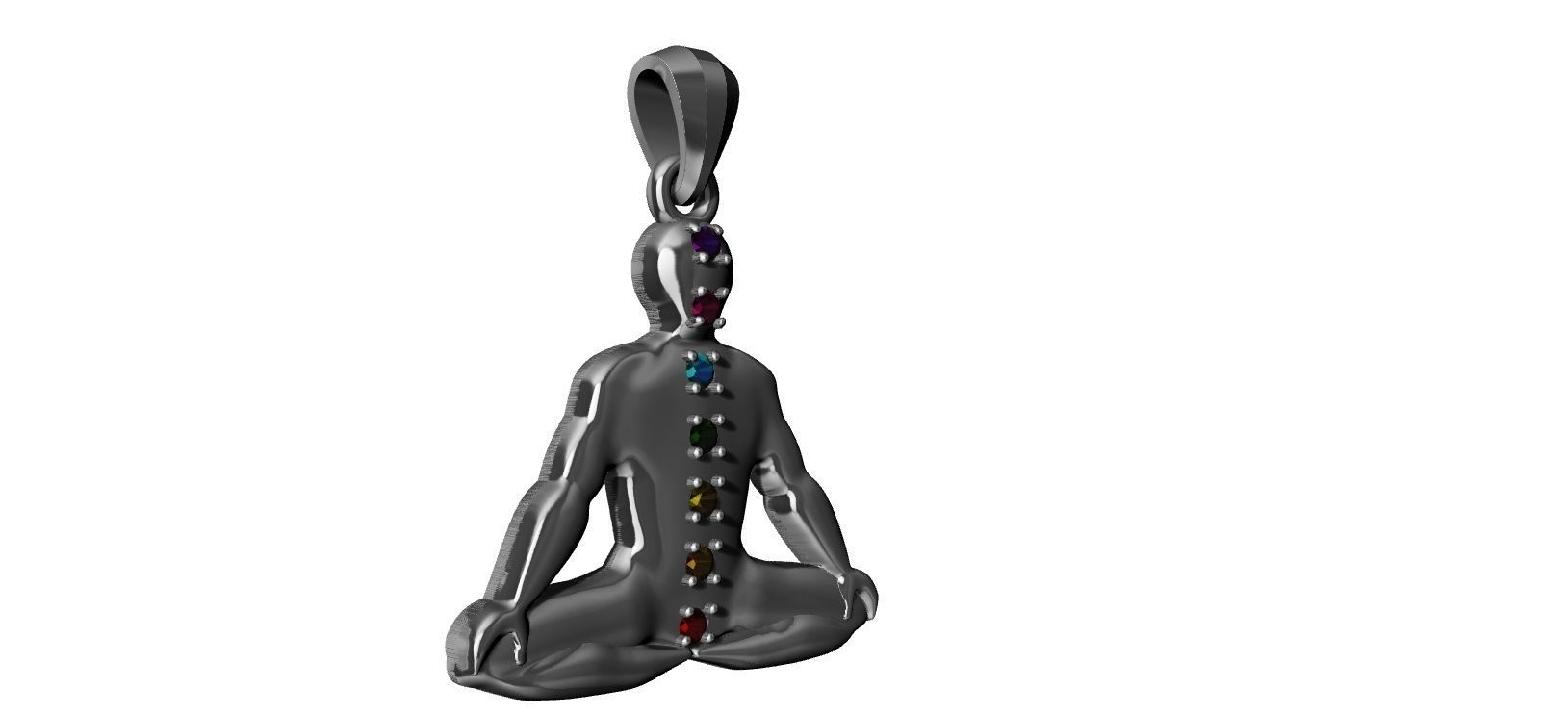 Chakra Meditation 3D print model_3
