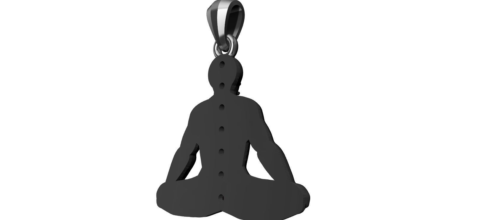 Chakra Meditation 3D print model_9