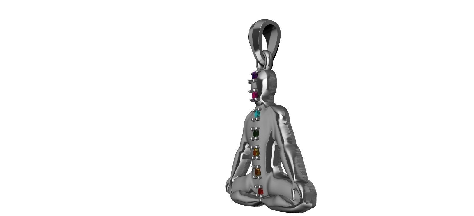 Chakra Meditation 3D print model_16