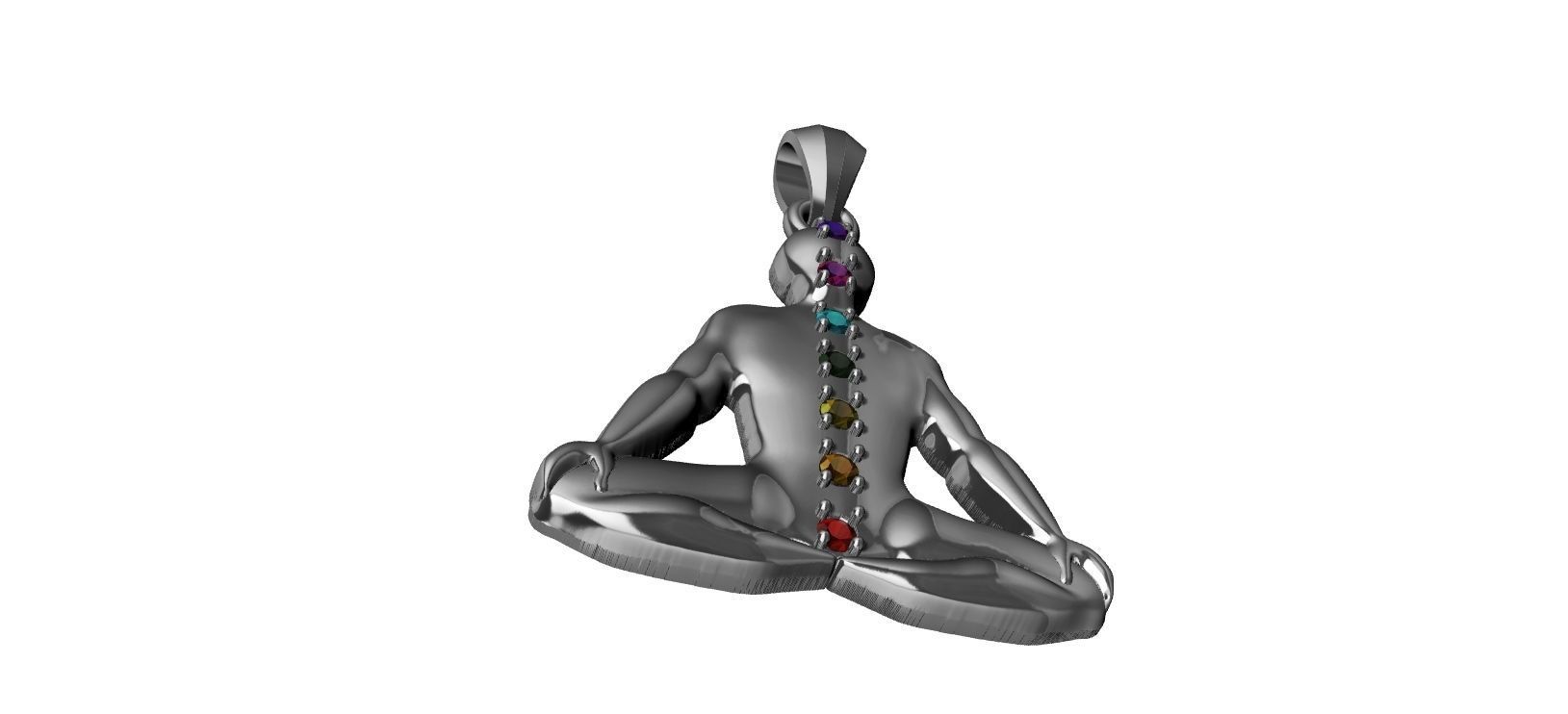 Chakra Meditation 3D print model_20