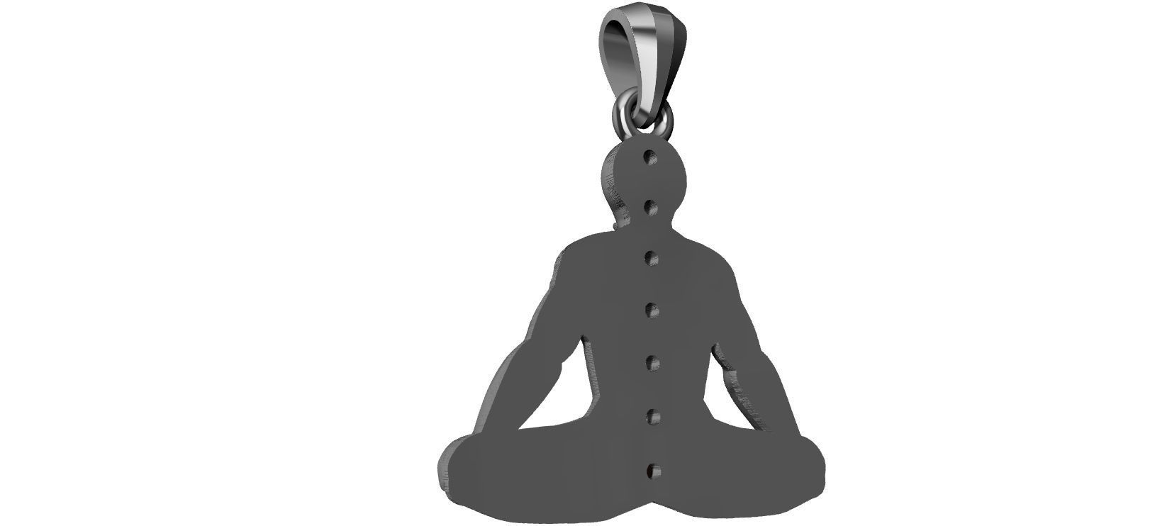 Chakra Meditation 3D print model_12