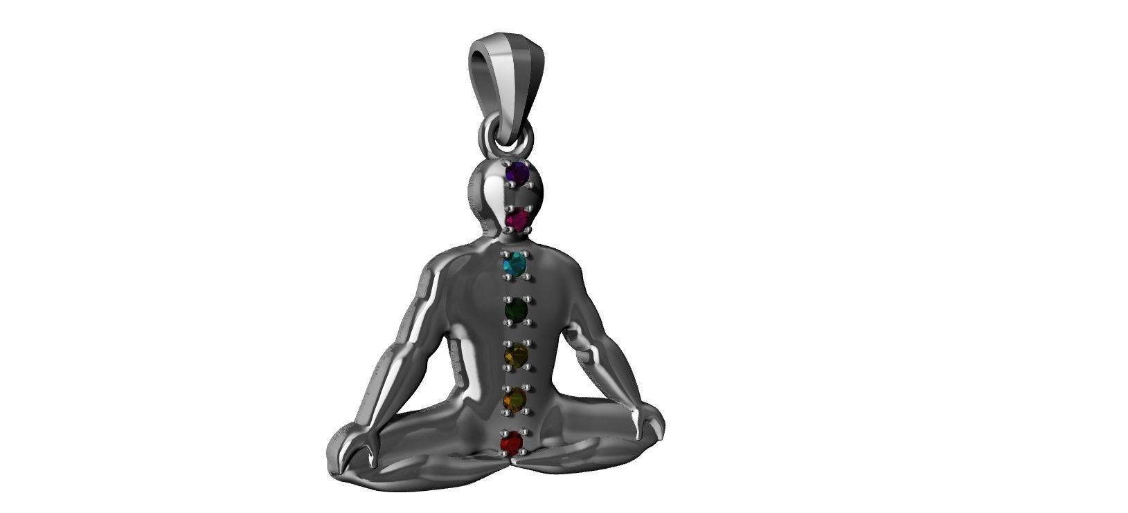 Chakra Meditation 3D print model_2