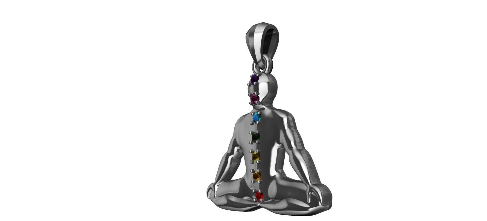 Chakra Meditation 3D print model_17