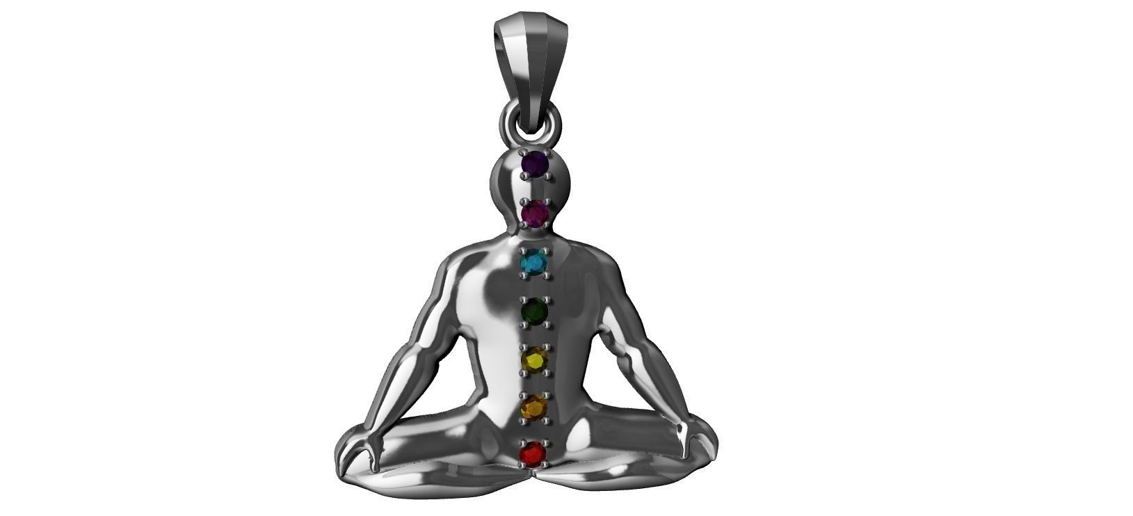 Chakra Meditation 3D print model_1