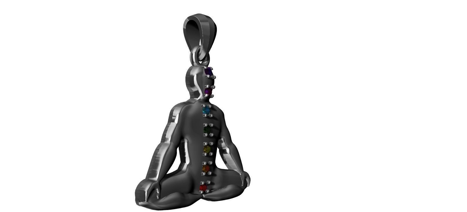 Chakra Meditation 3D print model_4