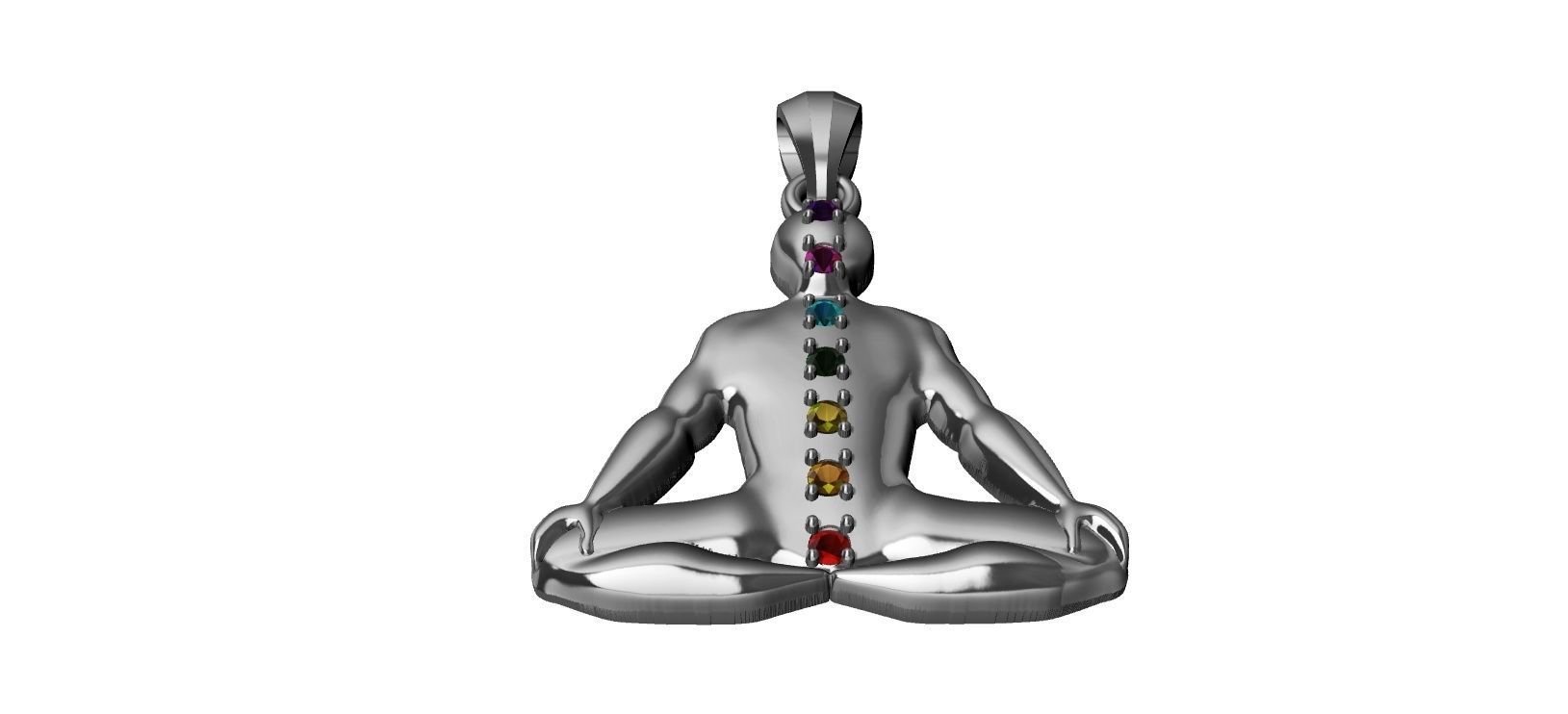 Chakra Meditation 3D print model_19
