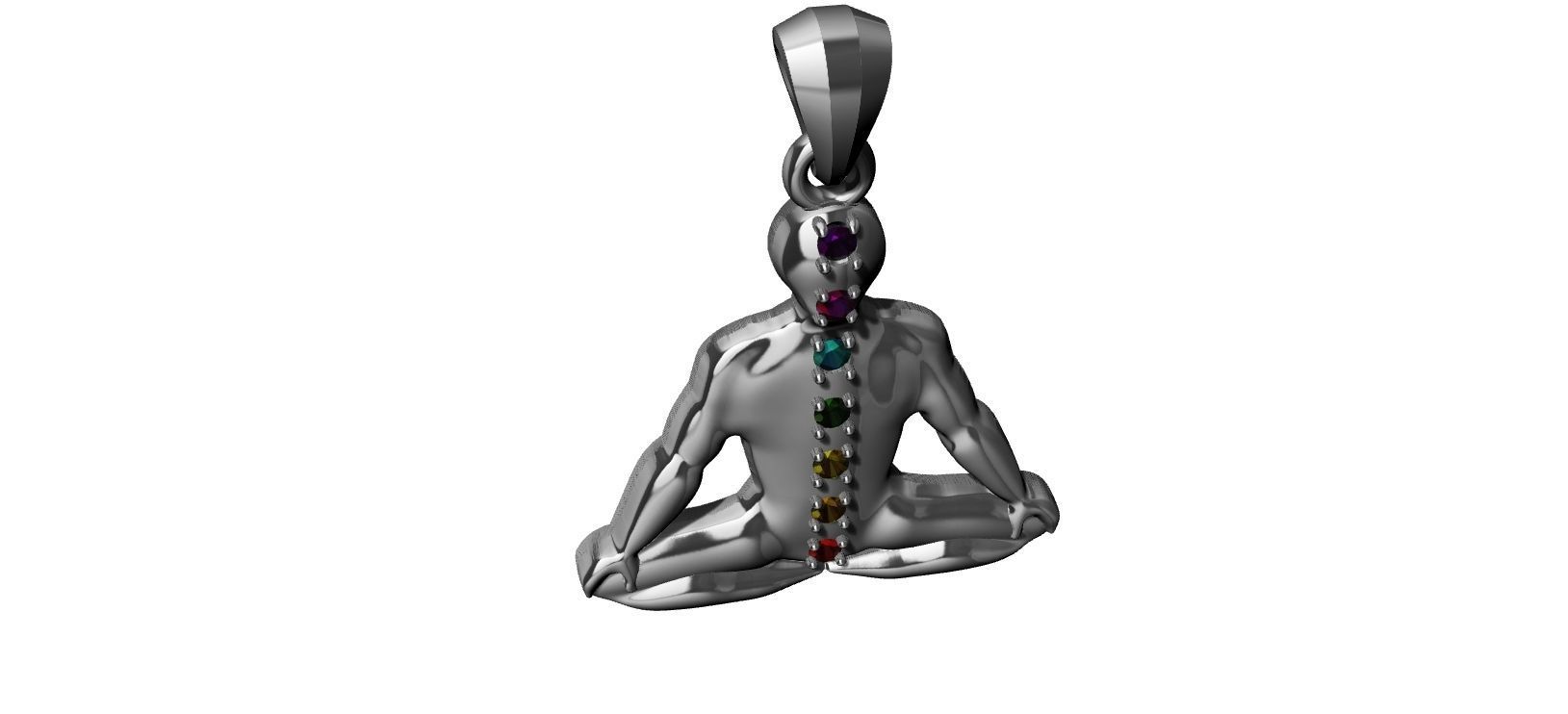 Chakra Meditation 3D print model_22