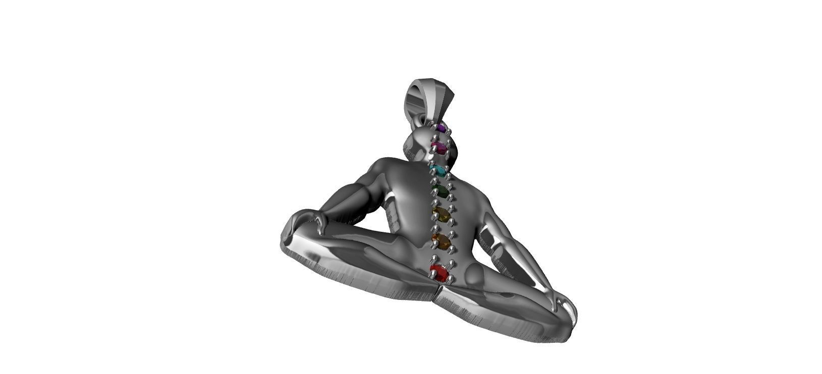 Chakra Meditation 3D print model_21