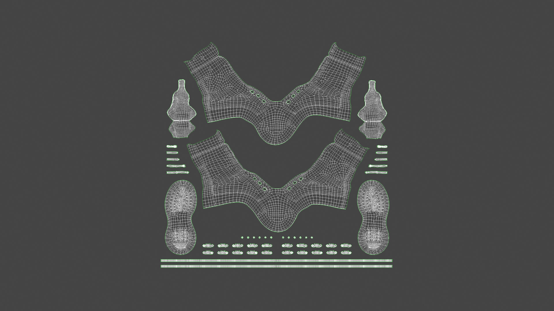 SHOE-006 Red Boots Low-poly 3D model_10