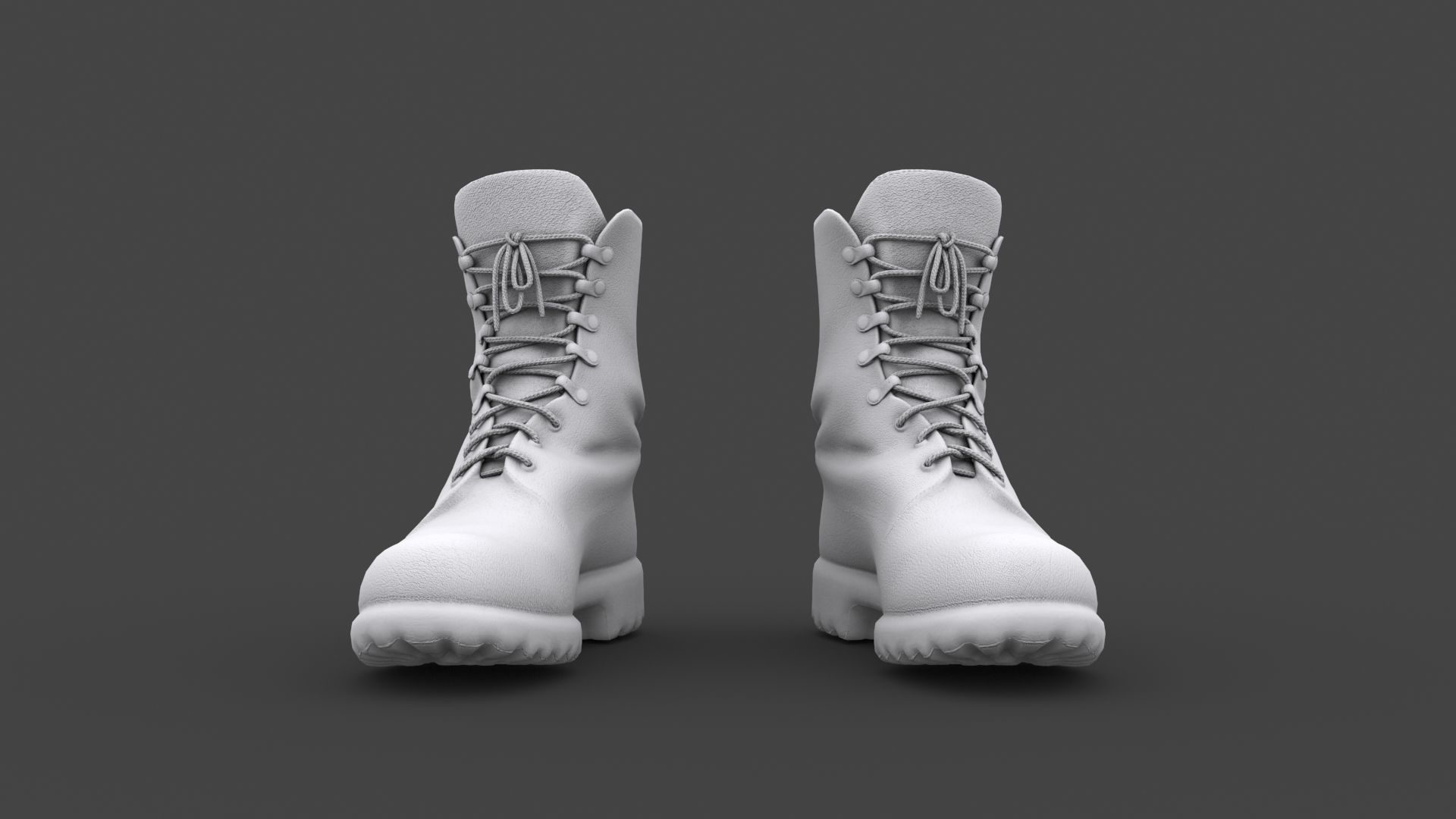 SHOE-006 Red Boots Low-poly 3D model_6