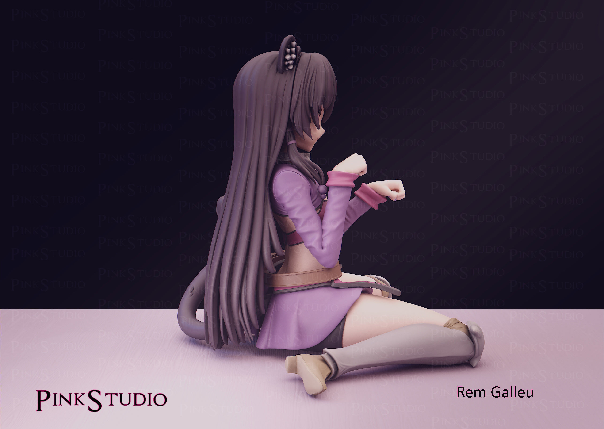 How not to summon a demon lord - Rem Galleu 3D model 3D printable - Rem How Not To Summon A Demon Lord