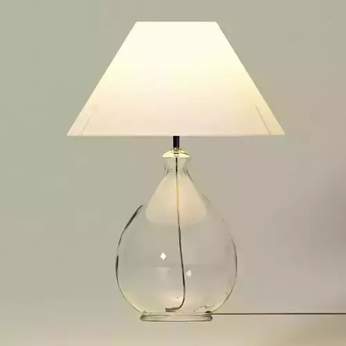 Modern table lamp - jar base