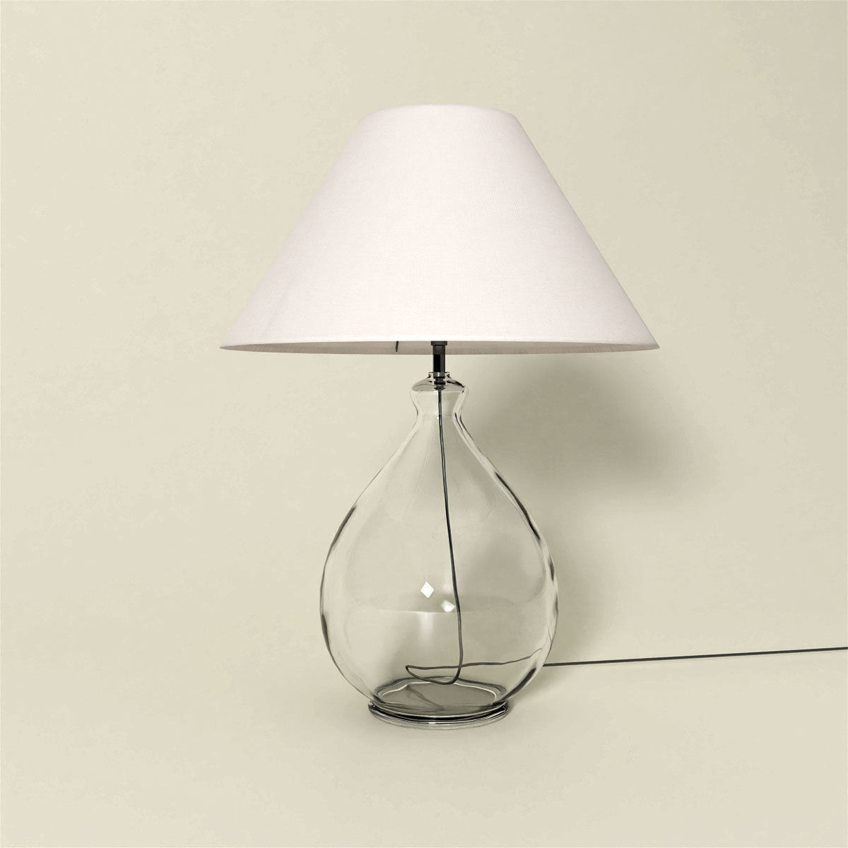Modern table lamp - jar base Free 3D model_3