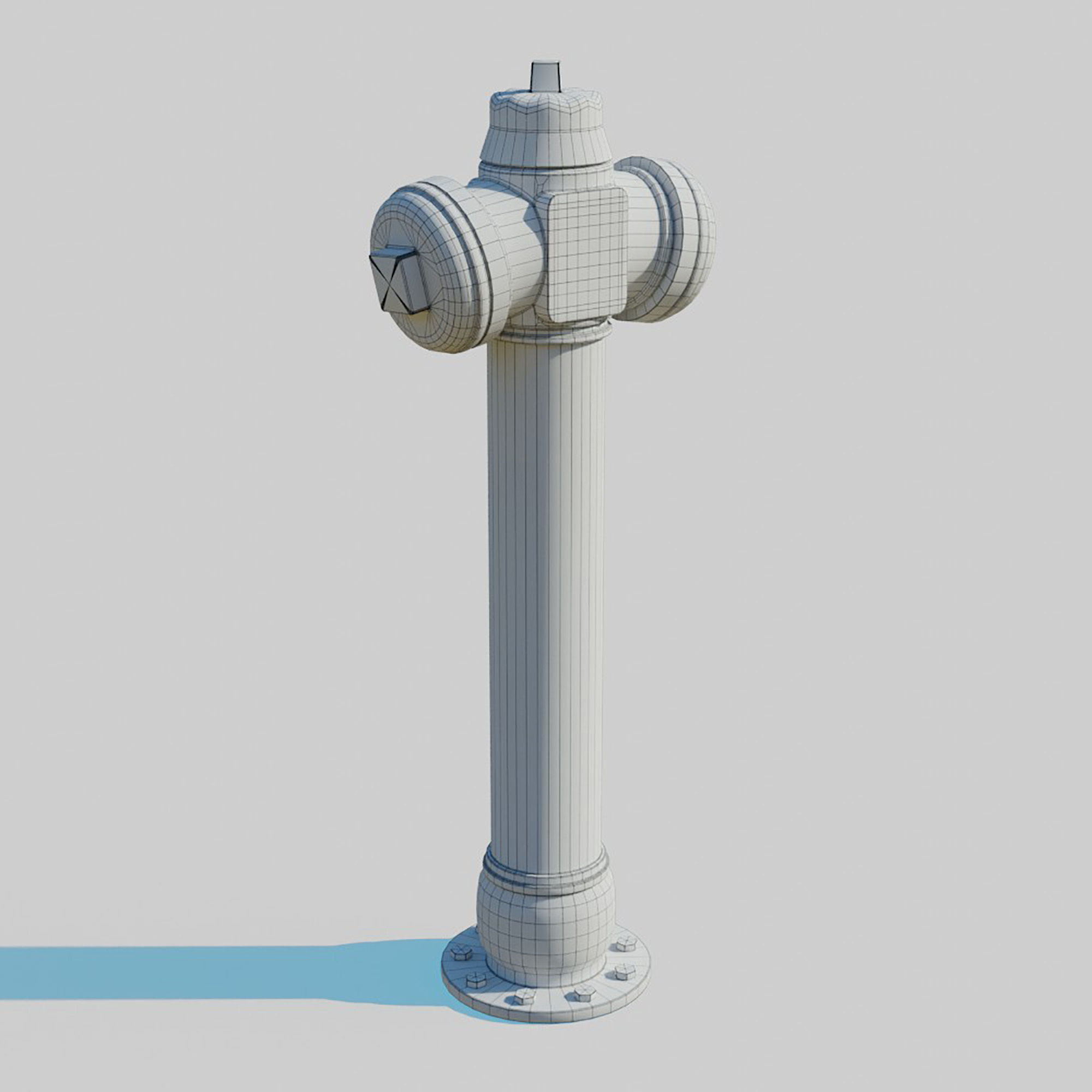 Fire Hydrant 3D model_12