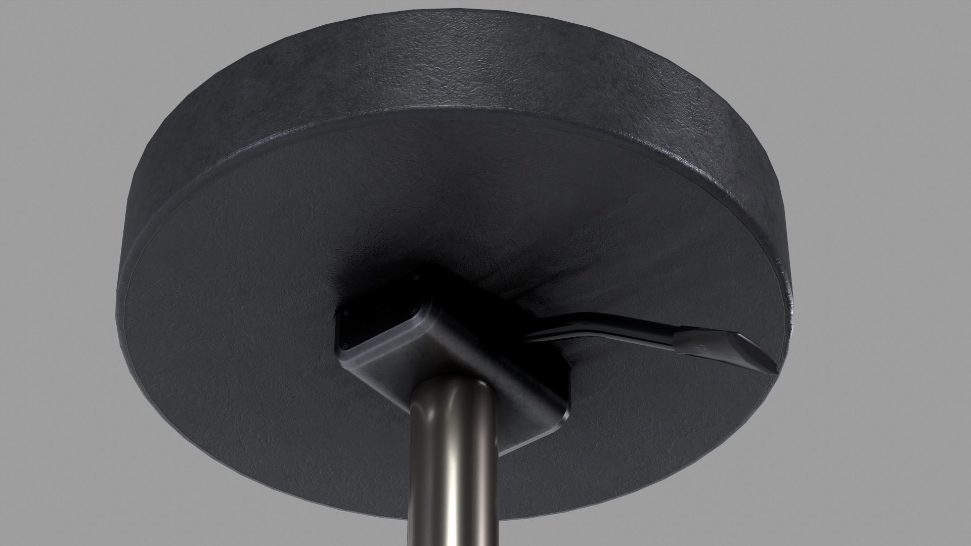 Medical Lab Stool Low-poly 3D model_6