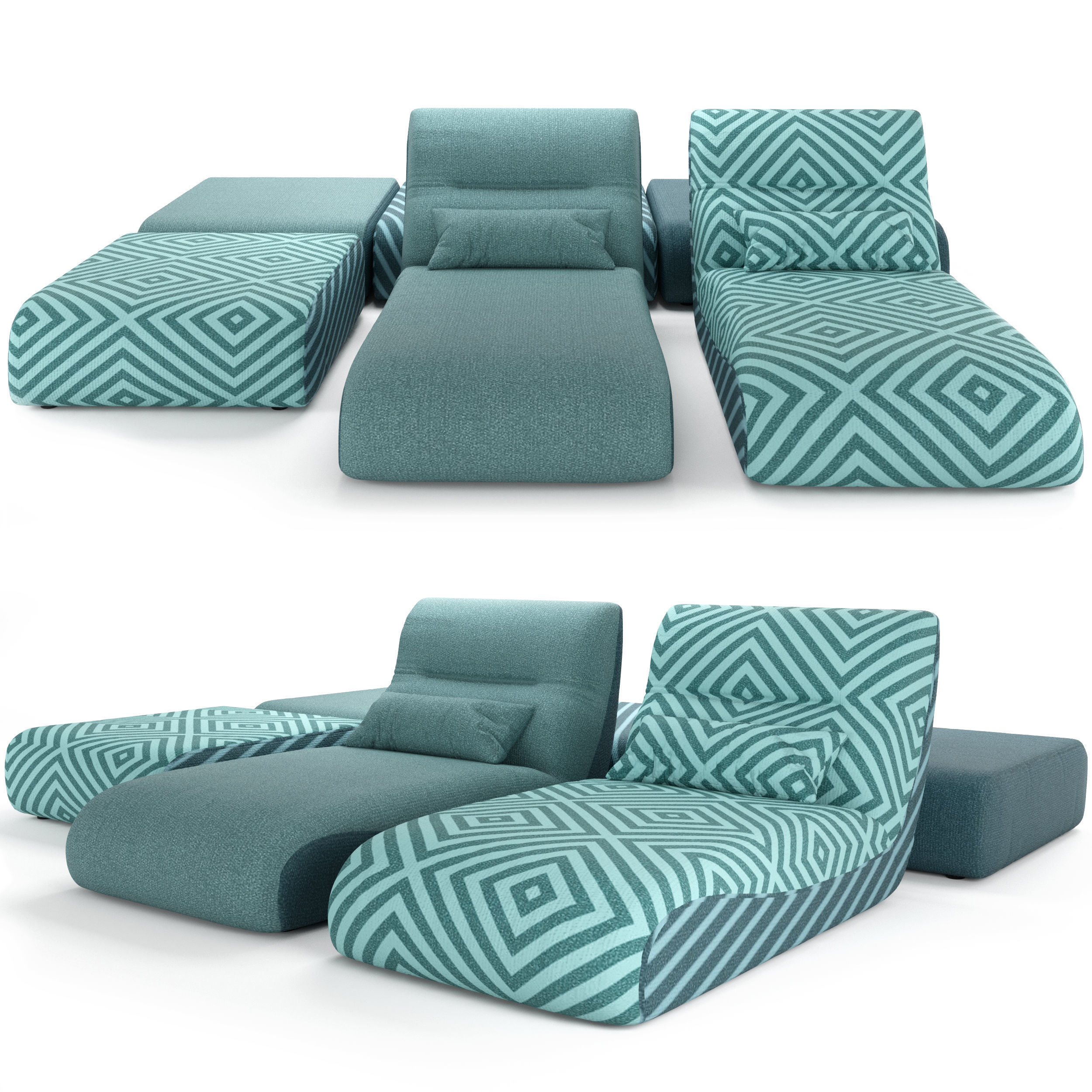ROCHE BOBOIS CALME OUTDOOR TEMPS 3D model_3