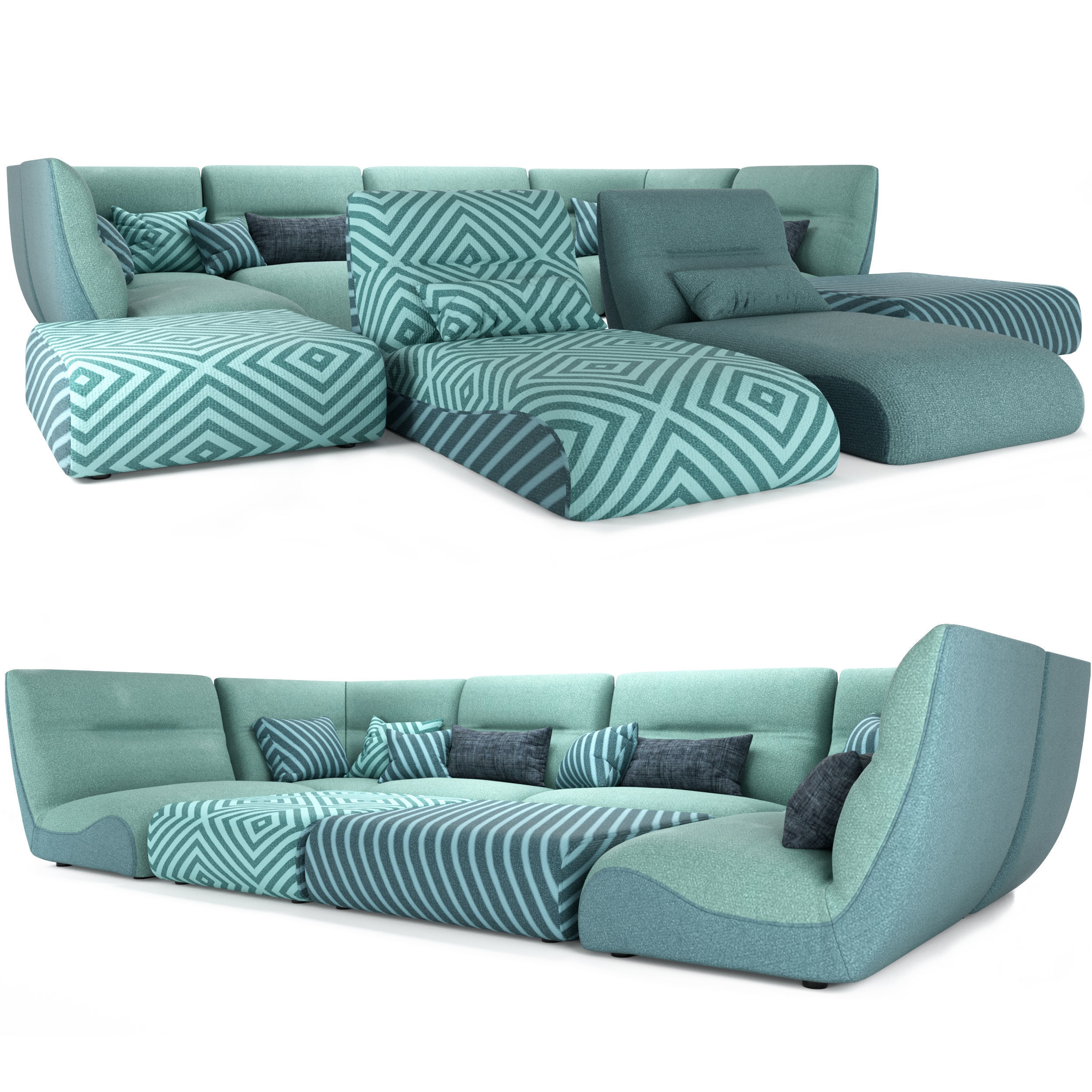 ROCHE BOBOIS CALME OUTDOOR TEMPS 3D model_1