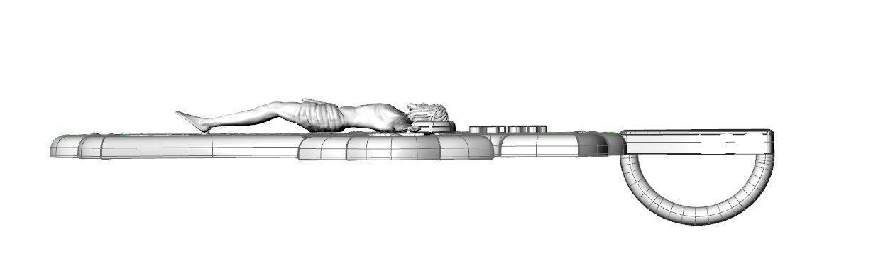 Pendant kt6 cross 3D print model_16