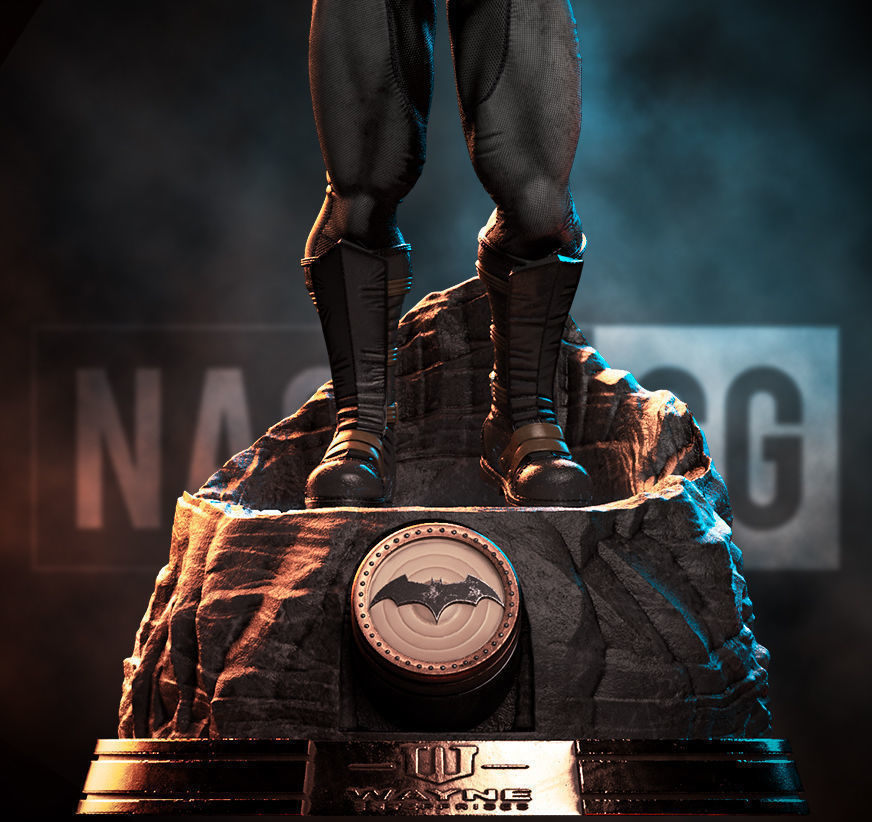 Fan Art Bruce Wayne - Statue 3D print model_5