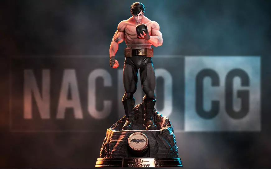 Fan Art Bruce Wayne - Statue 3D print model_0