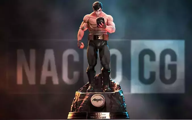 Fan Art Bruce Wayne - Statue 3D print model