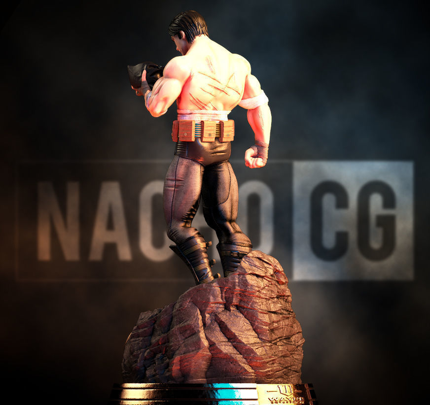 Fan Art Bruce Wayne - Statue 3D print model_8