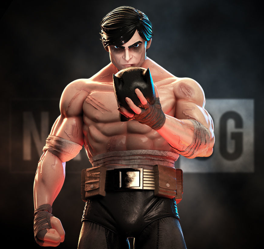 Fan Art Bruce Wayne - Statue 3D print model_4