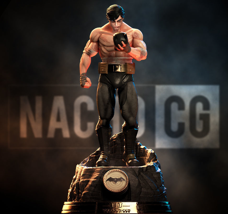 Fan Art Bruce Wayne - Statue 3D print model_1