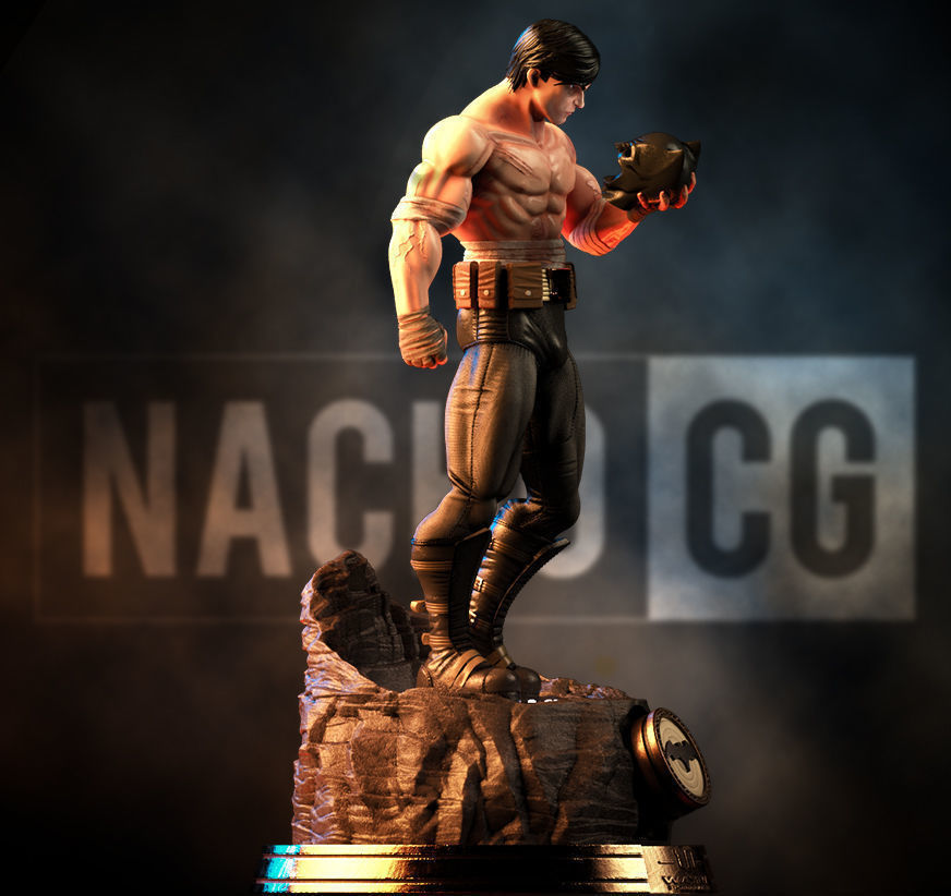 Fan Art Bruce Wayne - Statue 3D print model_2