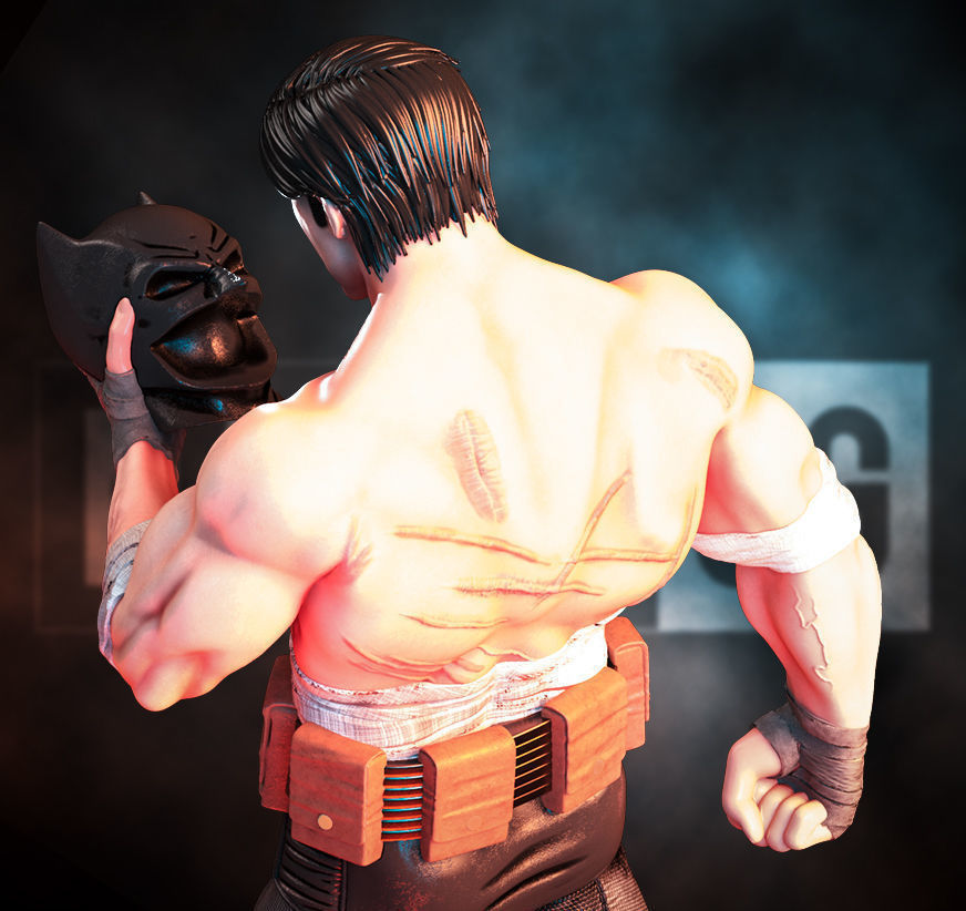 Fan Art Bruce Wayne - Statue 3D print model_7