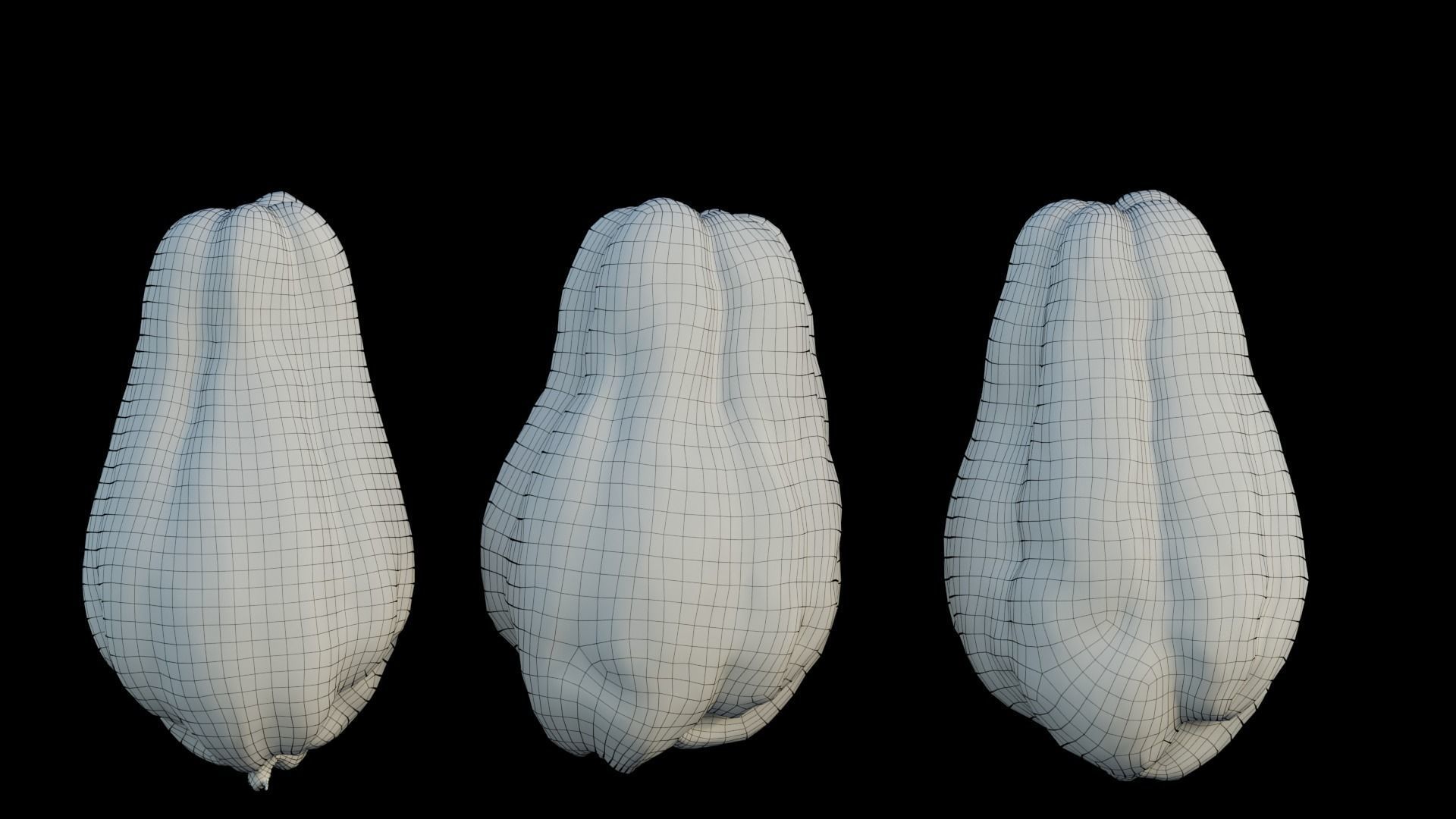 Chayote 04 3D model_8