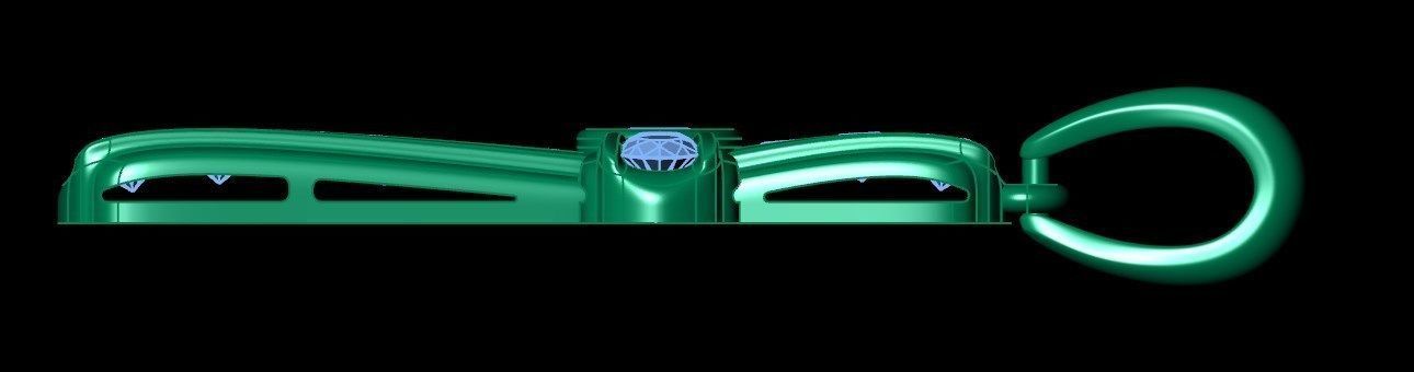 Pendant sm4 cross  3D print model_7