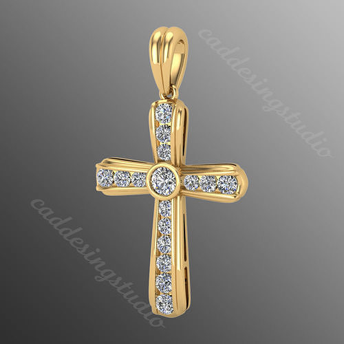 Pendant sm4 cross  3D print model
