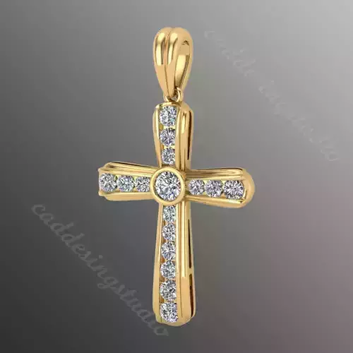 Pendant sm4 cross  3D print model