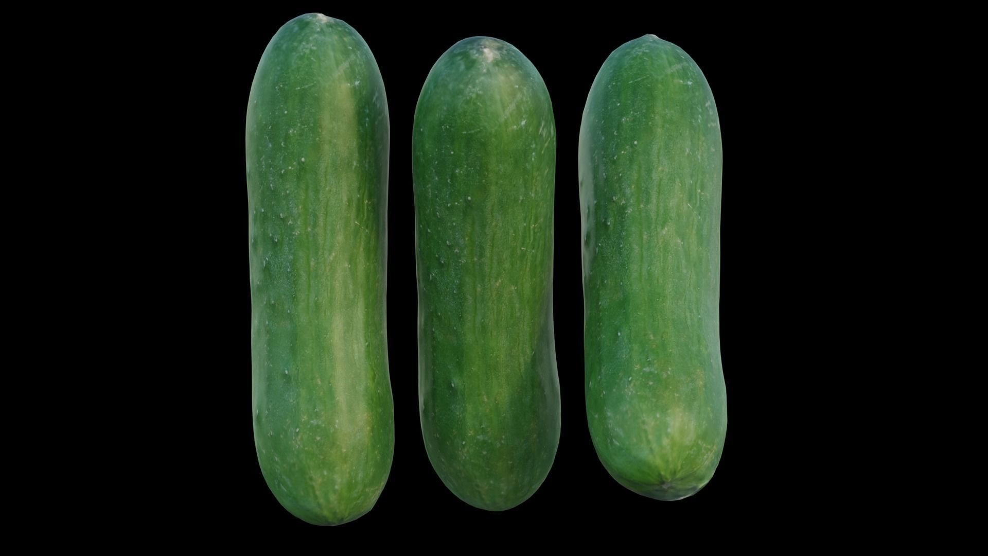 baby cucumber 3D model_6