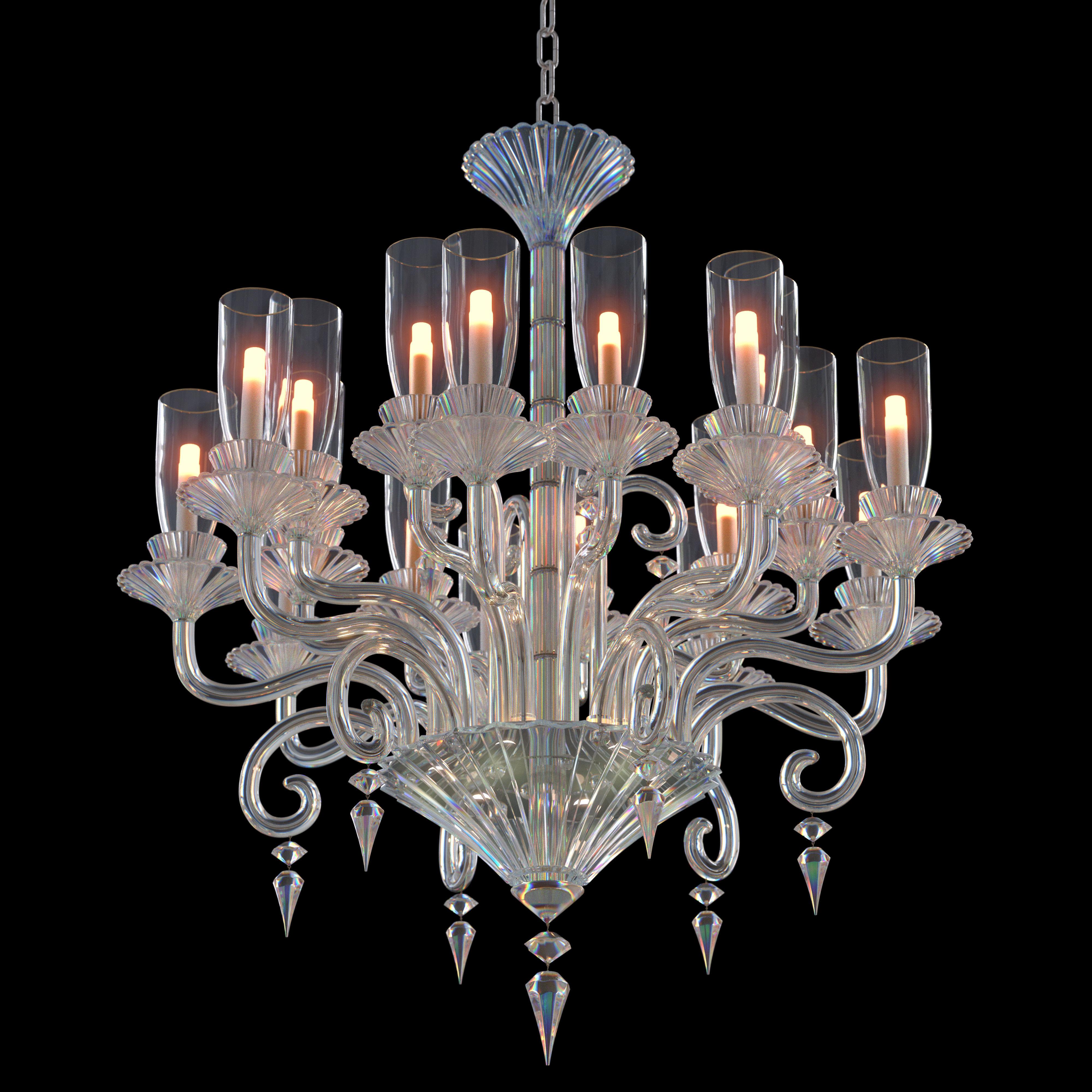  MILLE NUITS CHANDELIER 18L HSH 3D model_1