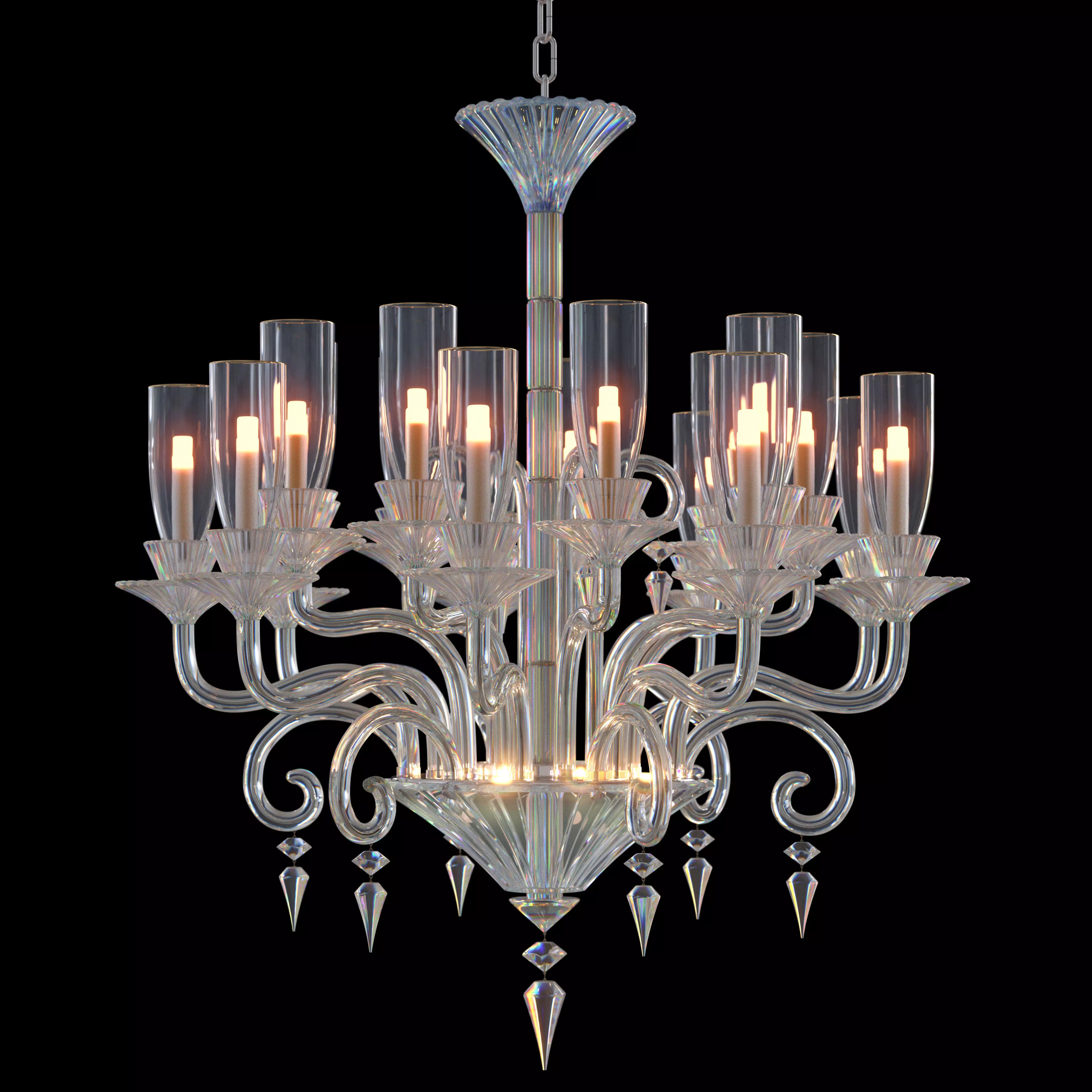  MILLE NUITS CHANDELIER 18L HSH 3D model_0